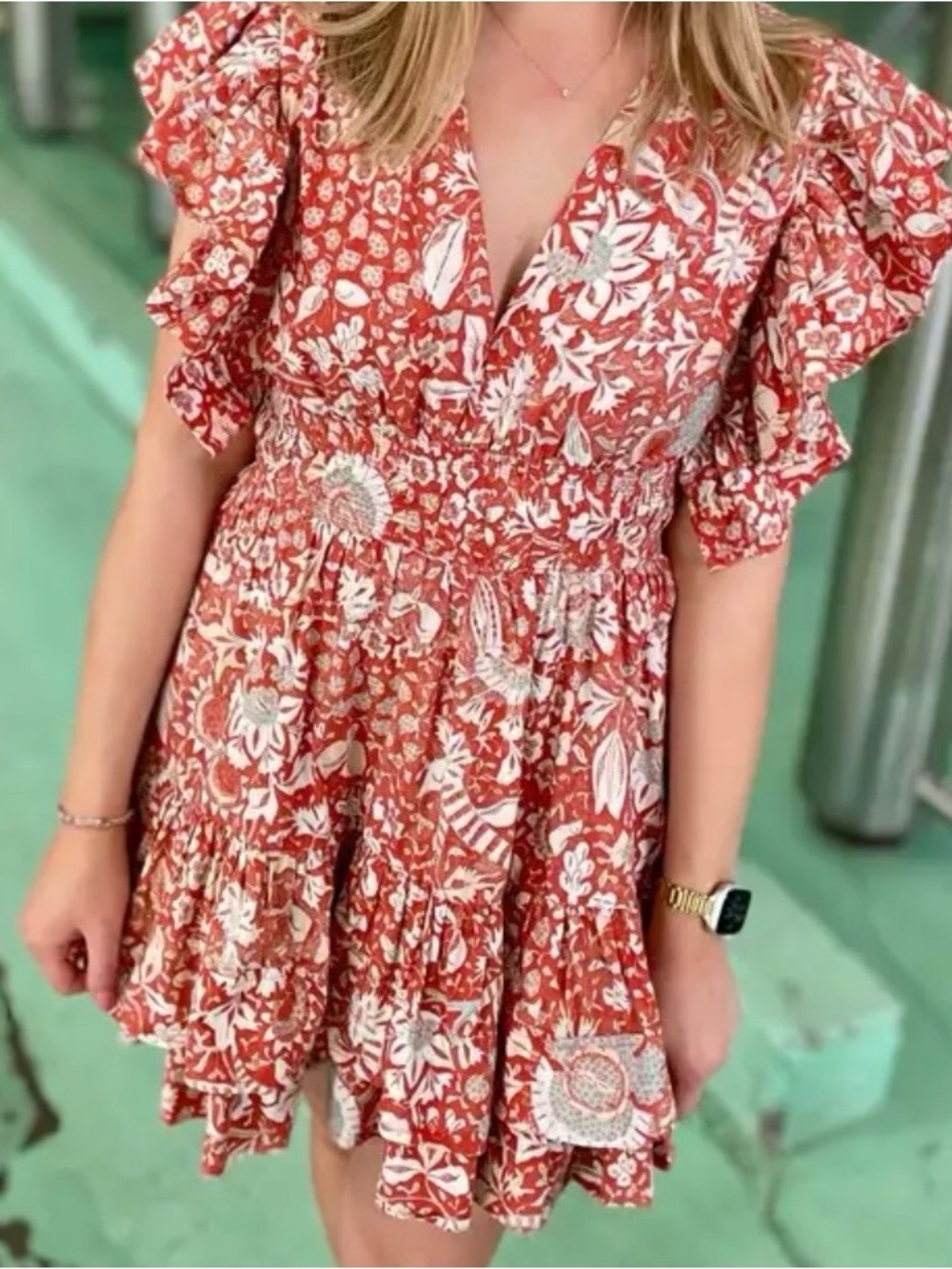 Ulla Johnson Kiri Floral Poplin Mini Dress SIZE 6